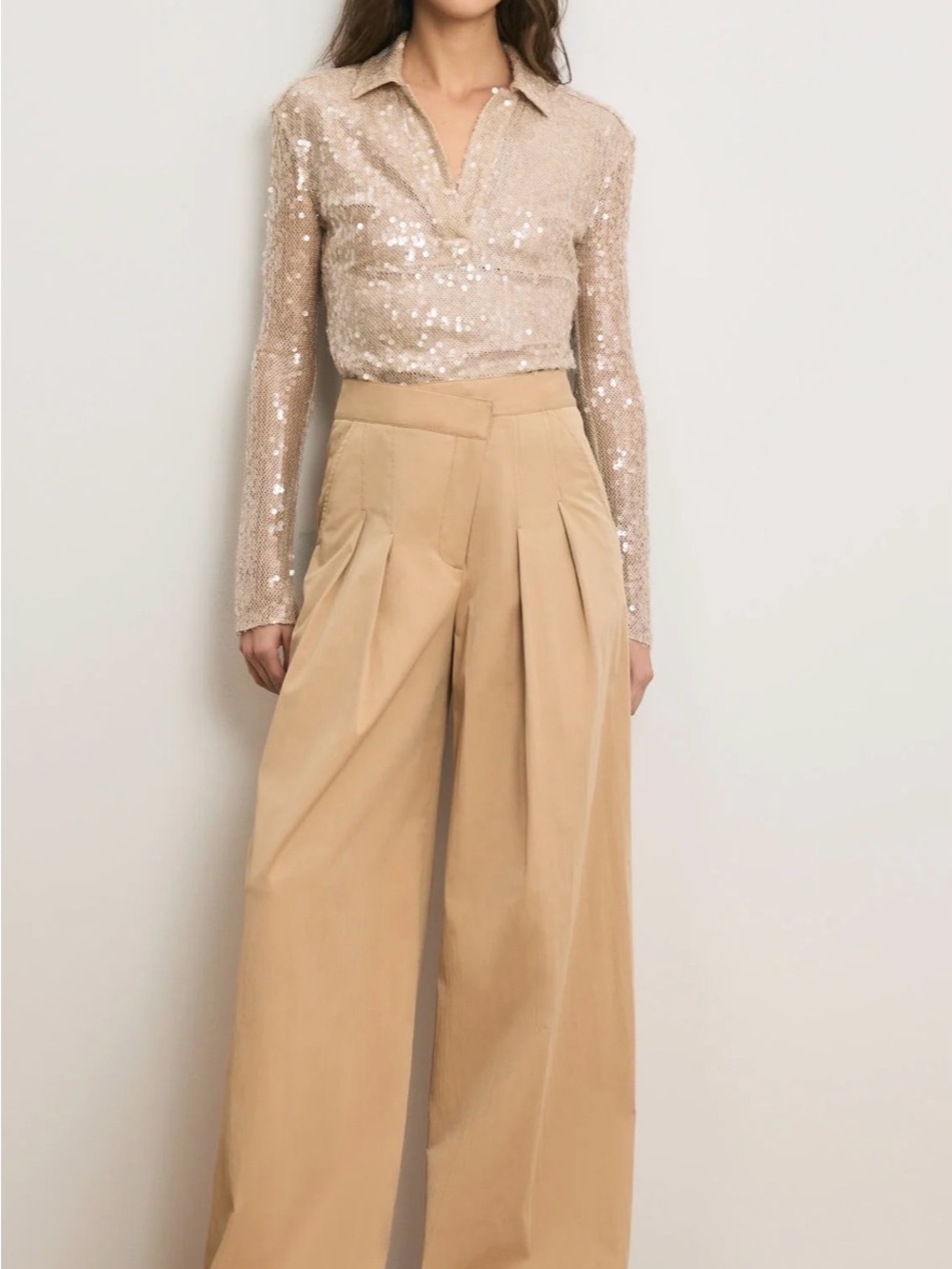 Veronica Beard NWT size 4 Heron Crossover Waistband Pant
